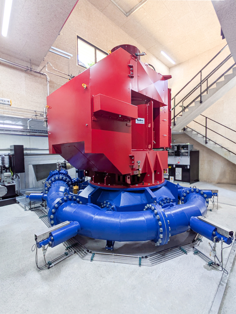 Inside the HPP Turbach powerhouse- ngineered by GUGLER Water Turbines