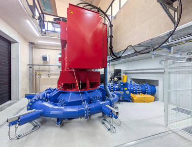 Inside the HPP Turbach powerhouse- ngineered by GUGLER Water Turbines